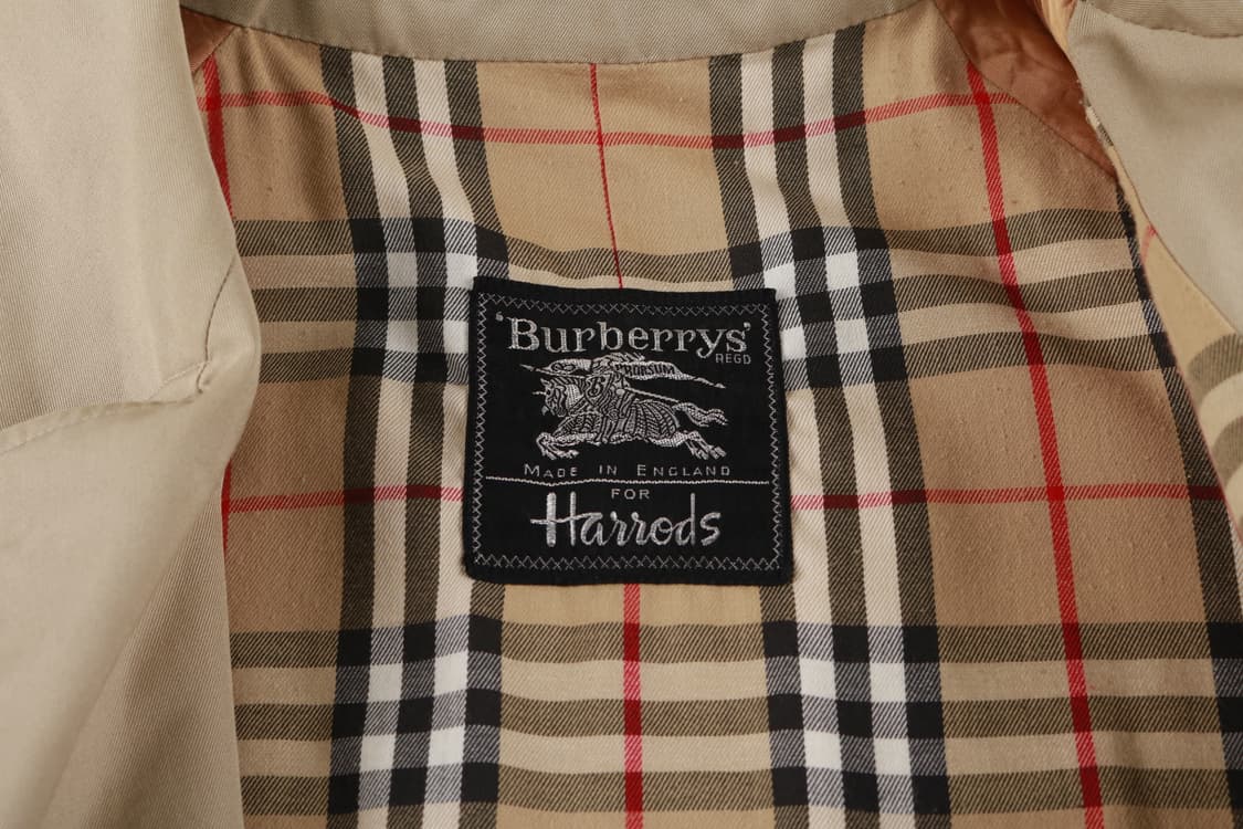[L] 90's 버버리 싱글 트렌치코트 상품이미지4