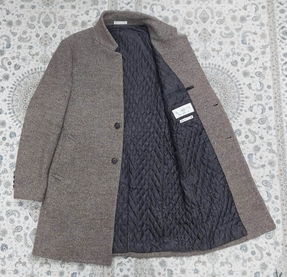 LANCETTI 이태리 모직 코트 브라운 105 상품이미지2