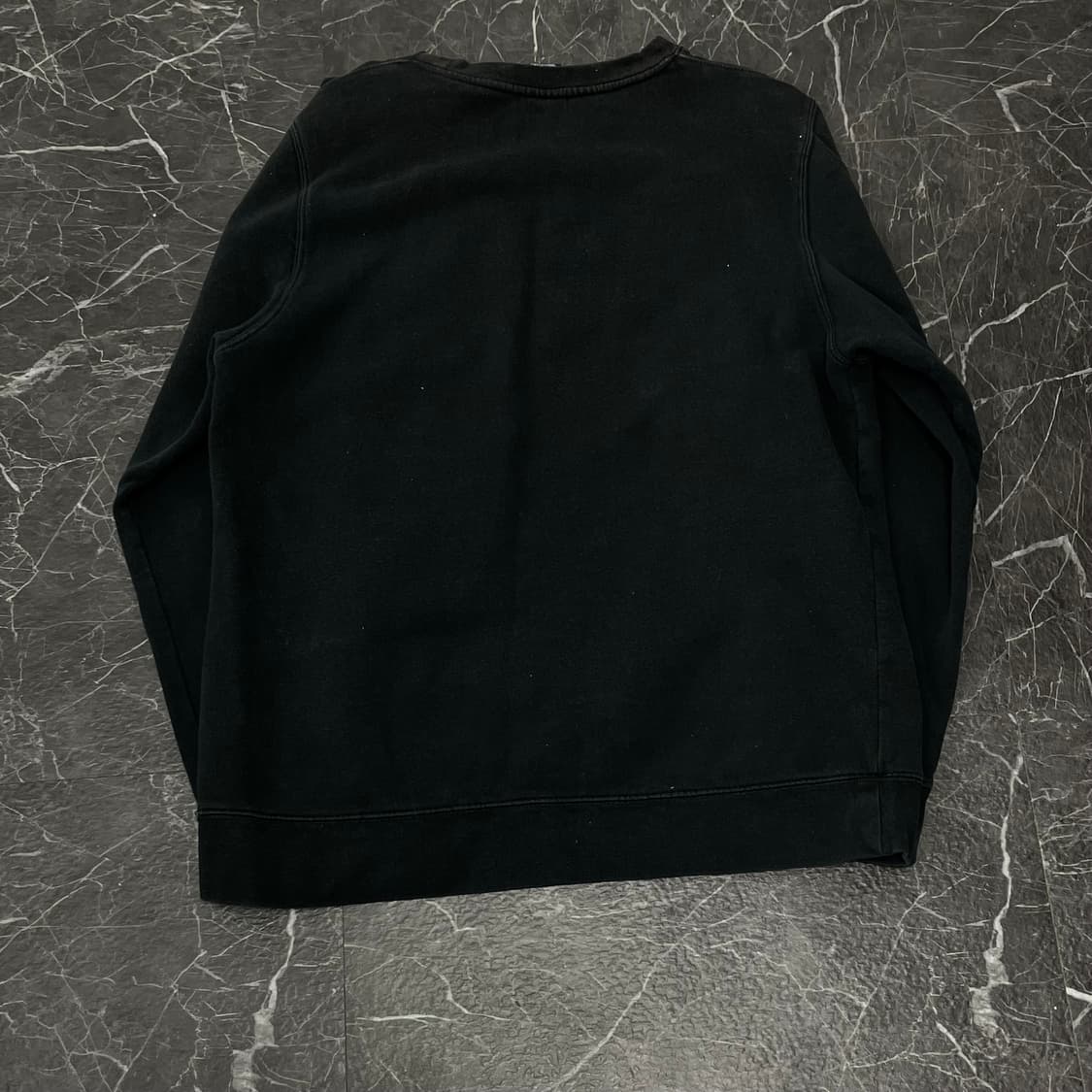 L 스투시 스탁로고 블랙 맨투맨 상품이미지7