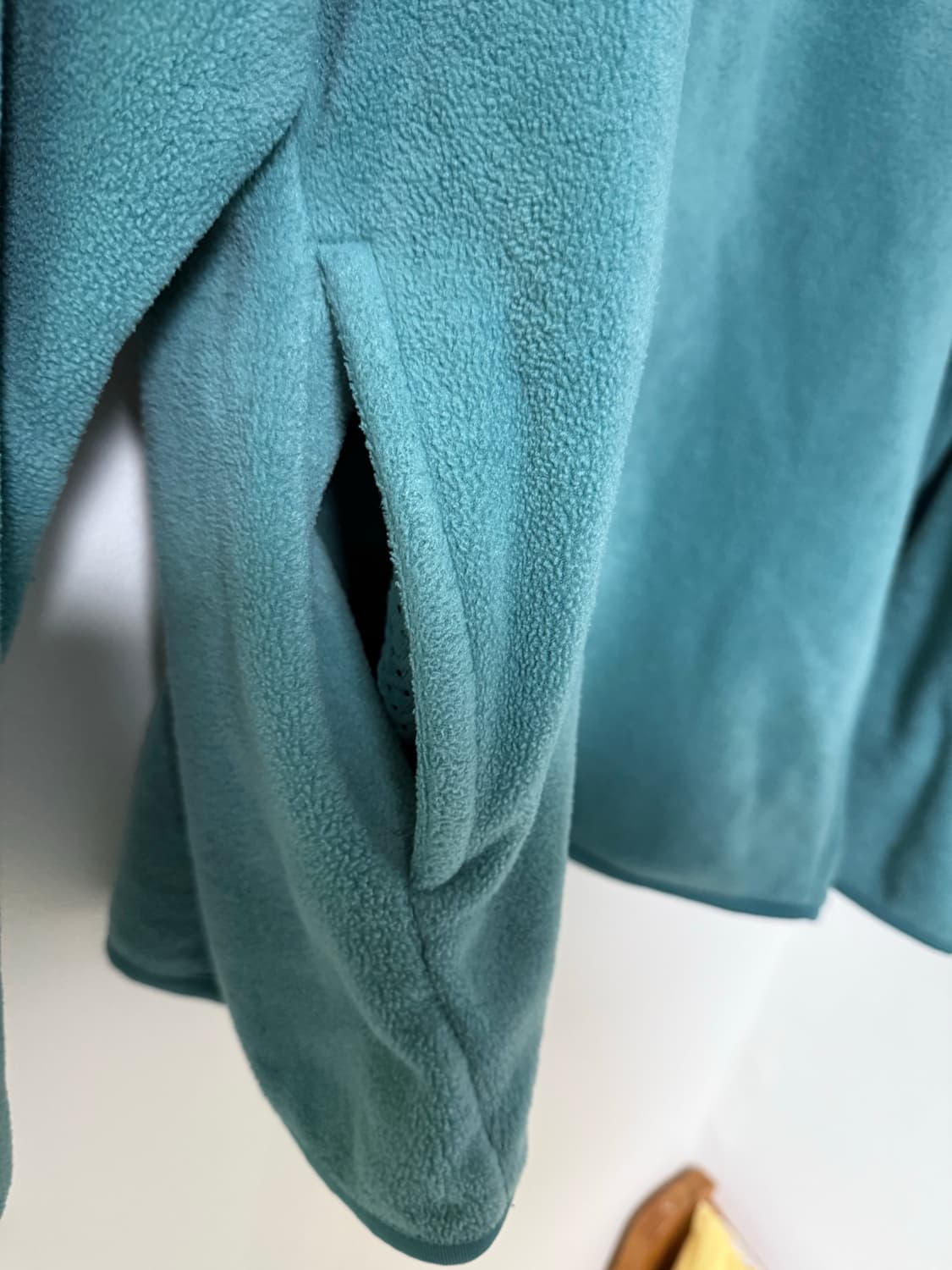 90s 올드 유니클로 후리스 반집업 XL 민트컬러 상품이미지4