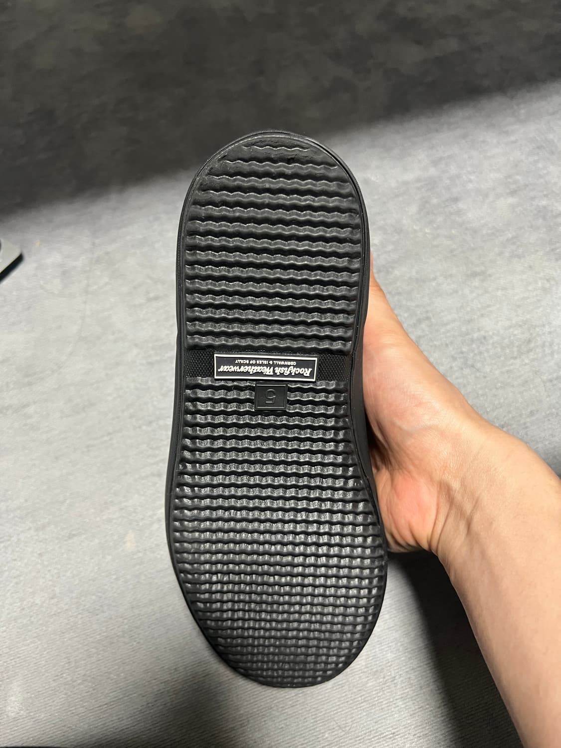 (W) 락피쉬웨더웨어 x 999휴머니티 샤이니 에비 레인 쇼트 부츠 블랙 상품이미지7