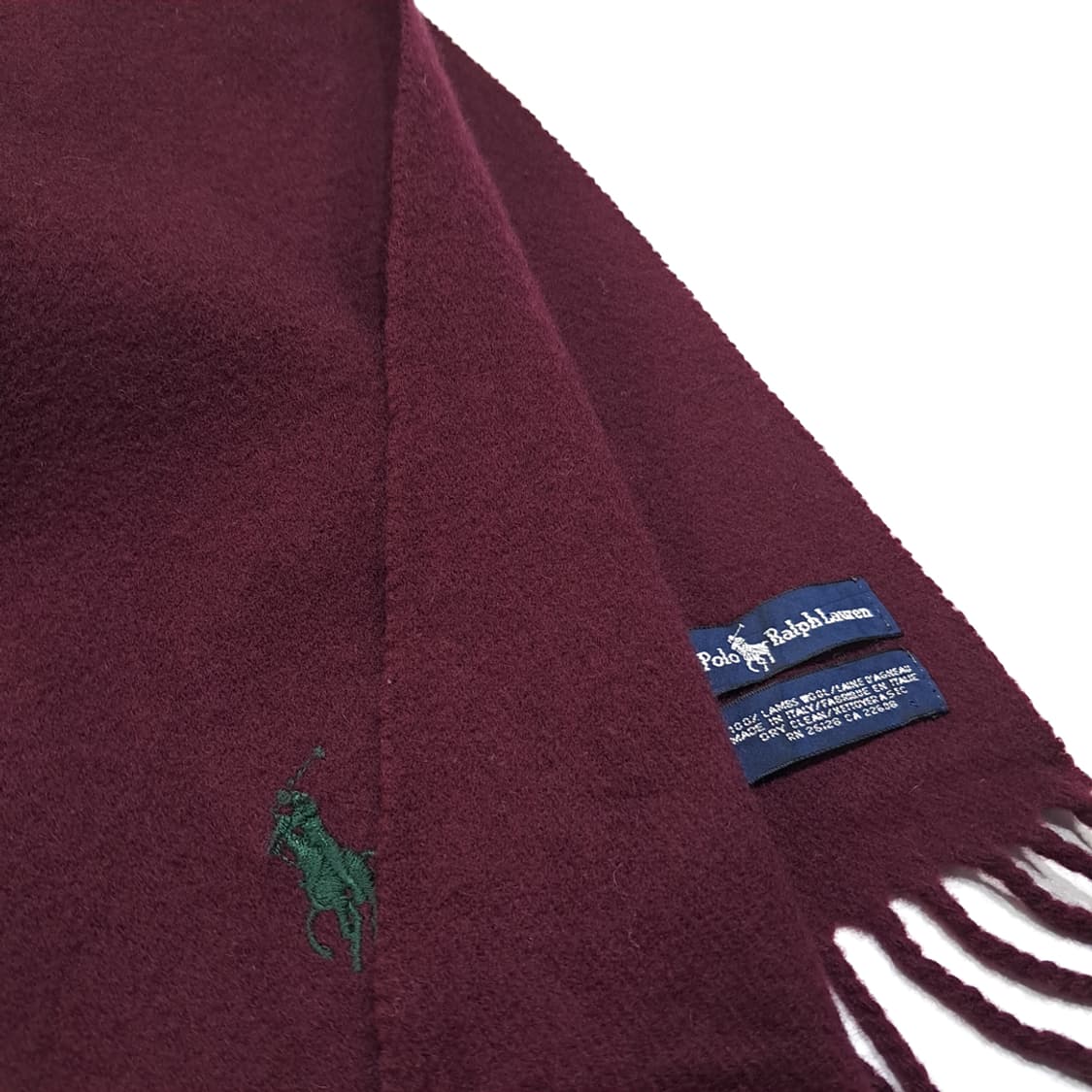 MX423 폴로 랄프 로렌 울 프린지 머플러 상품이미지6