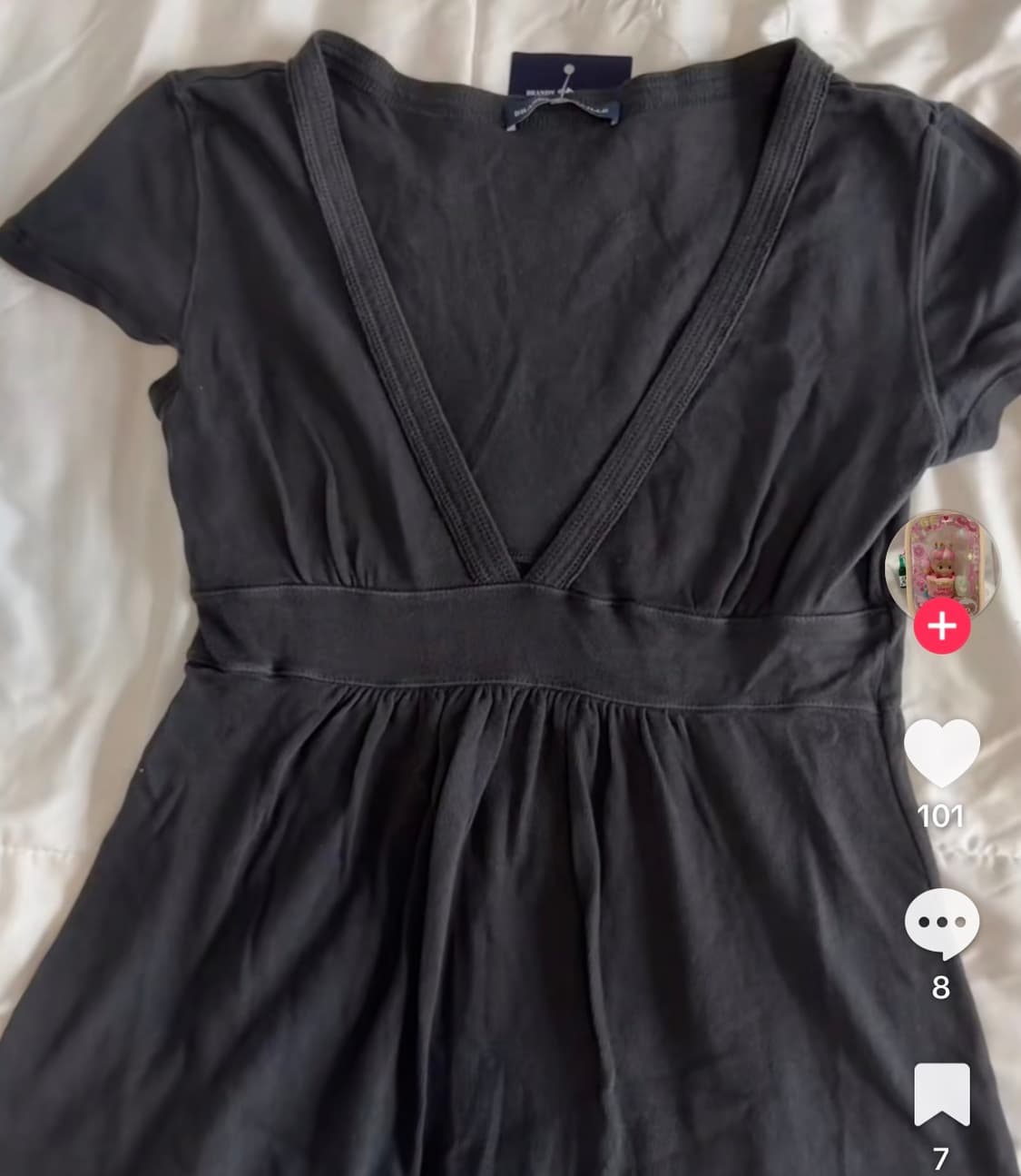 Brandy Melville Naia top black 상품이미지6
