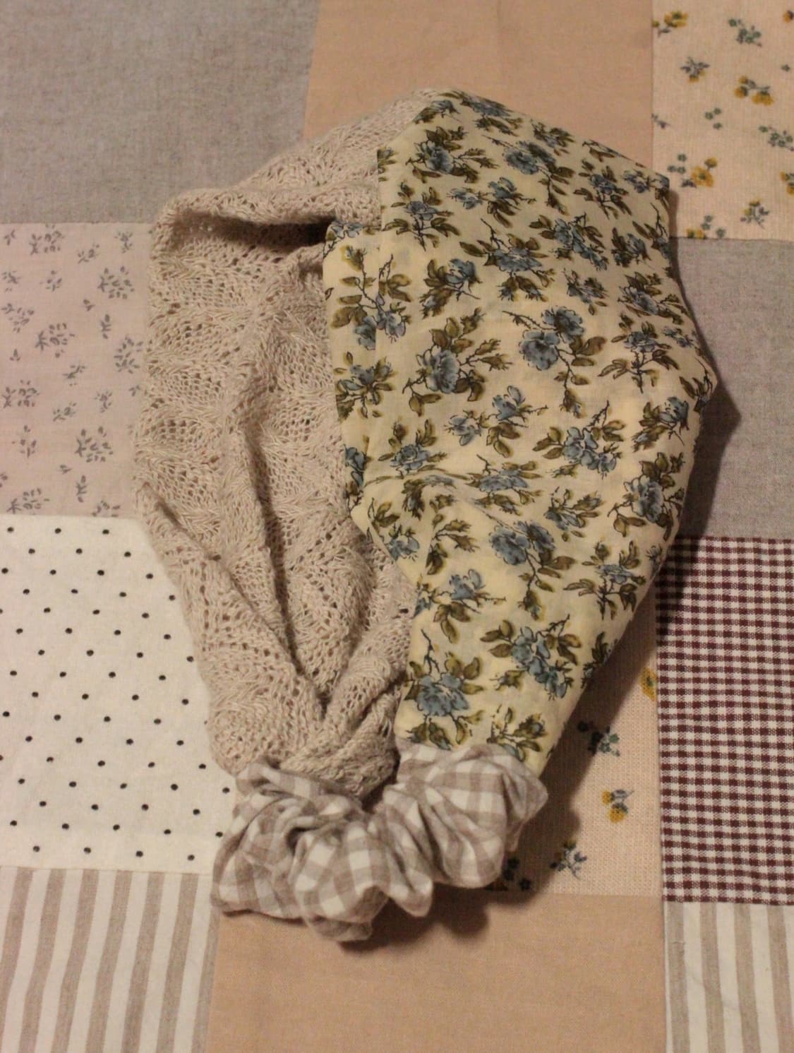 핸드메이드 베이지니트 크로스 헤어밴드 상품이미지8