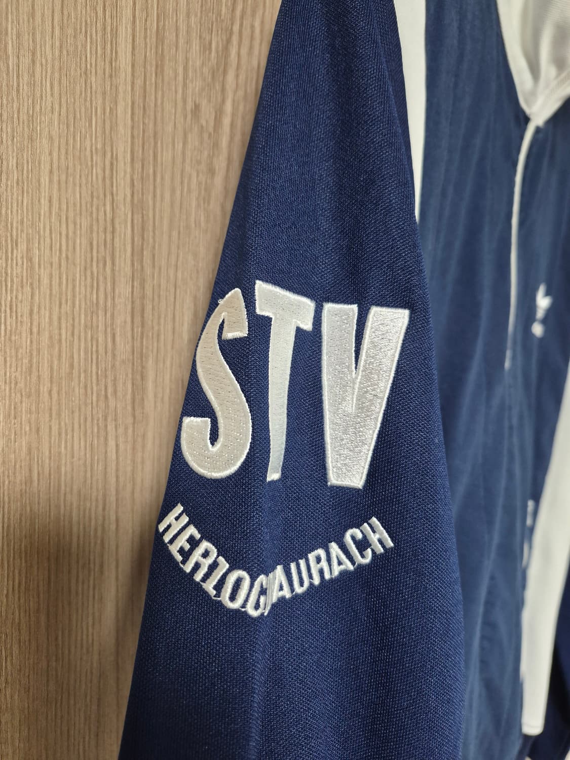 아디다스 해외판 희귀STV 네이비 화이트 배색 트랙탑져지95 상품이미지3