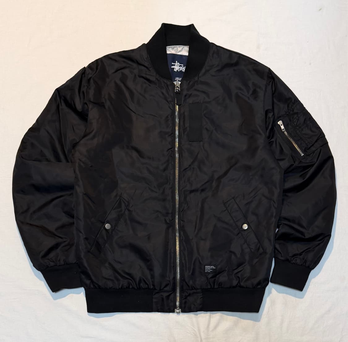 00s 스투시 아카이브 MA-1 플라이트 봄버자켓 블랙 상품이미지1