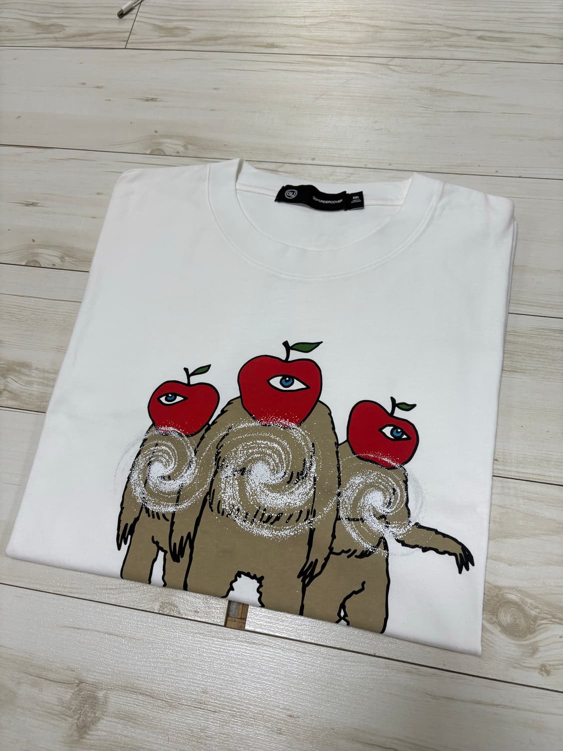 Gu 언더커버 화이트 티셔츠 2XL(착용샷있음) 상품이미지1
