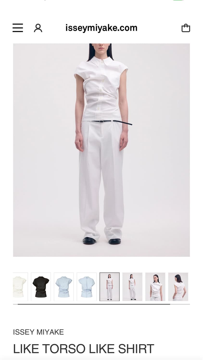 이세이미야케 LIKE TORSO LIKE 셔츠 블랙 상품이미지3