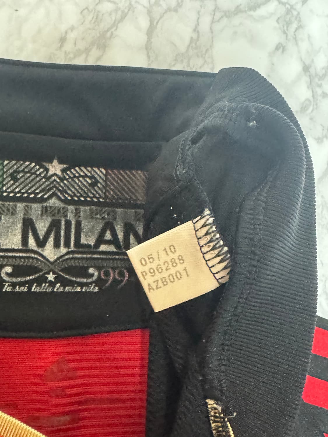 10-11 AC밀란 홈 아디다스 유니폼 반팔 노마킹 상품이미지6