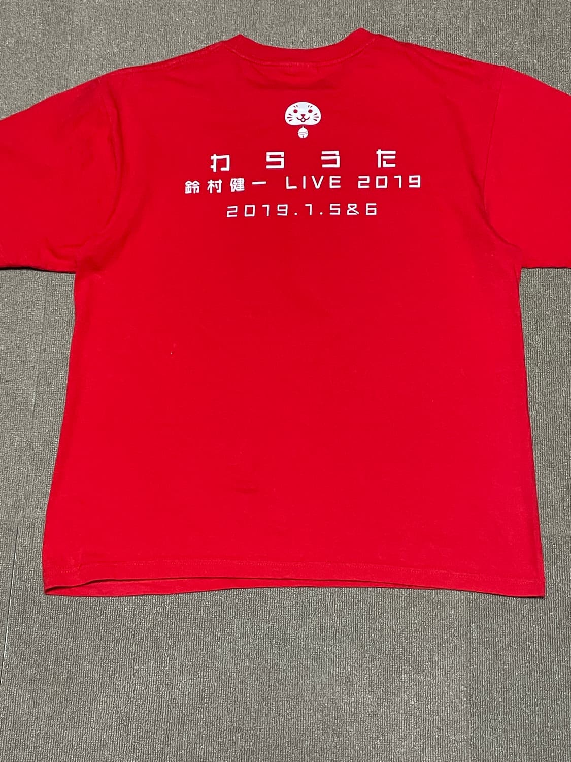 우미모 라이브 2019 레드 그래픽 티셔츠 J02776 상품이미지6