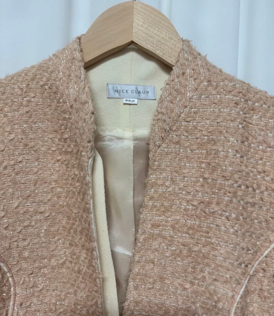 나이스클랍 베이지 트위드 자켓 상품이미지6