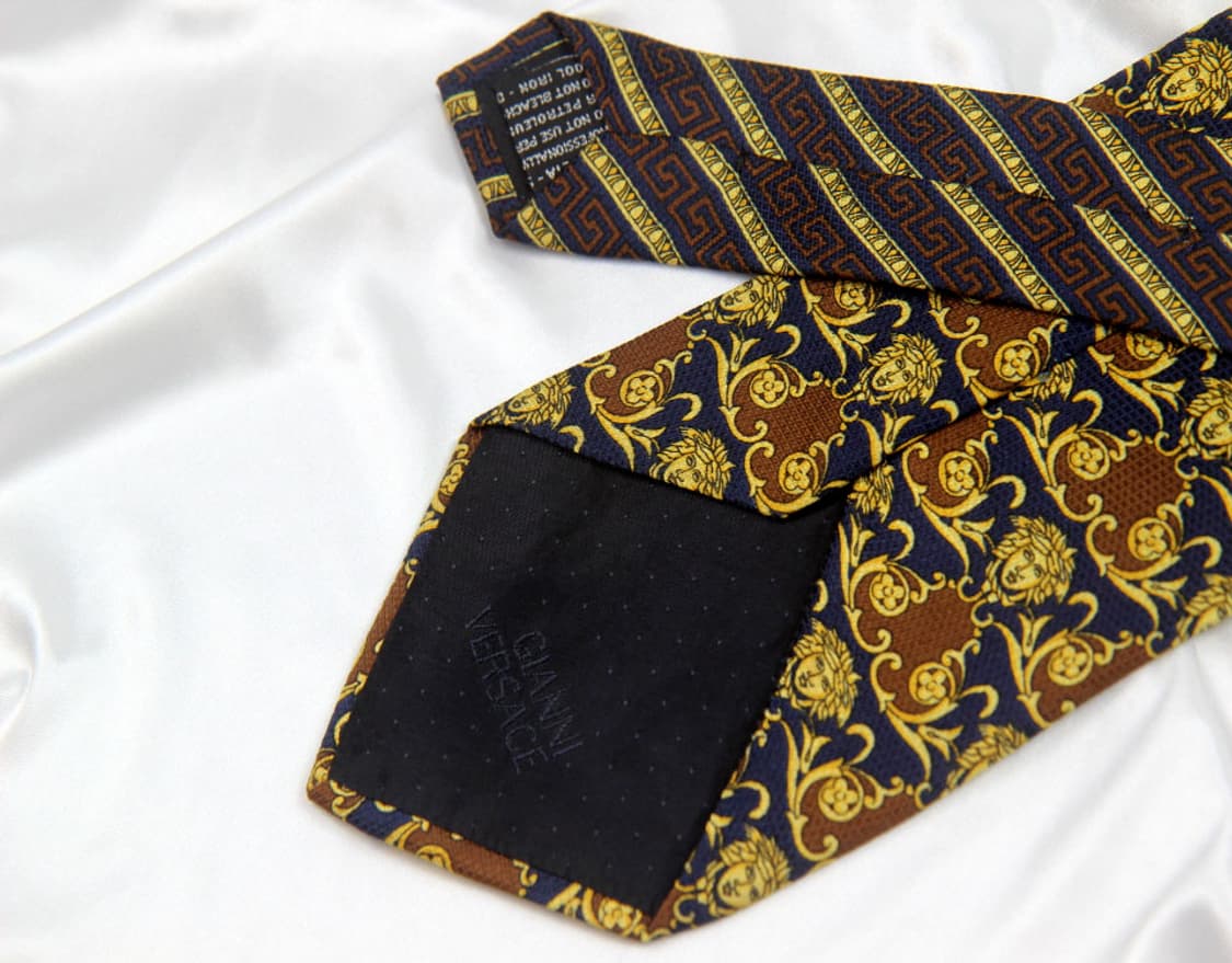 베르사체 9.8cm A등급 메두사 남자 명품 넥타이 상품이미지4