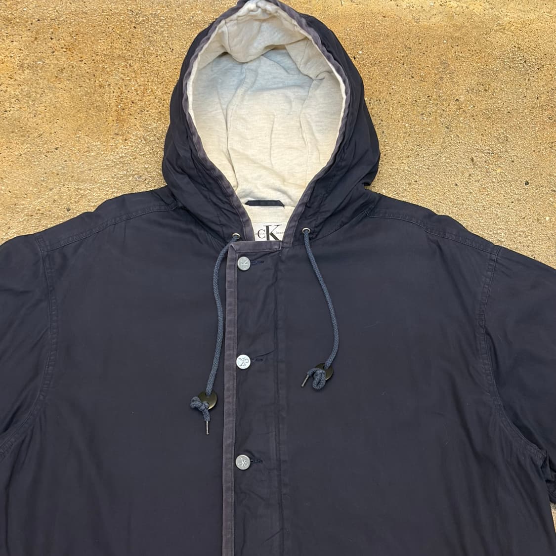 레어 90s USA 켈빈클라인 CK 후드 자켓 야상 상품이미지4