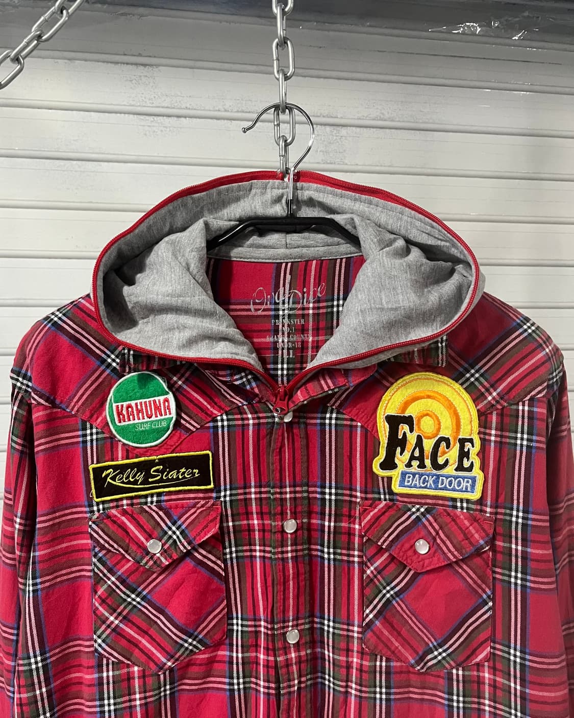 Oval Dice layered hood shirt 상품이미지5