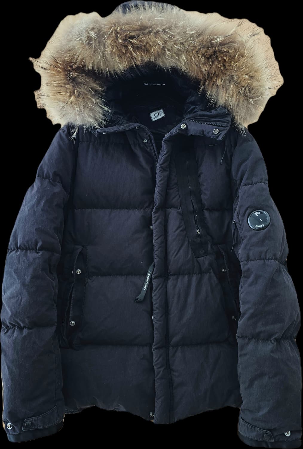 CP컴퍼니 가먼트다잉 라쿤포 패딩 48 정품 상품이미지1