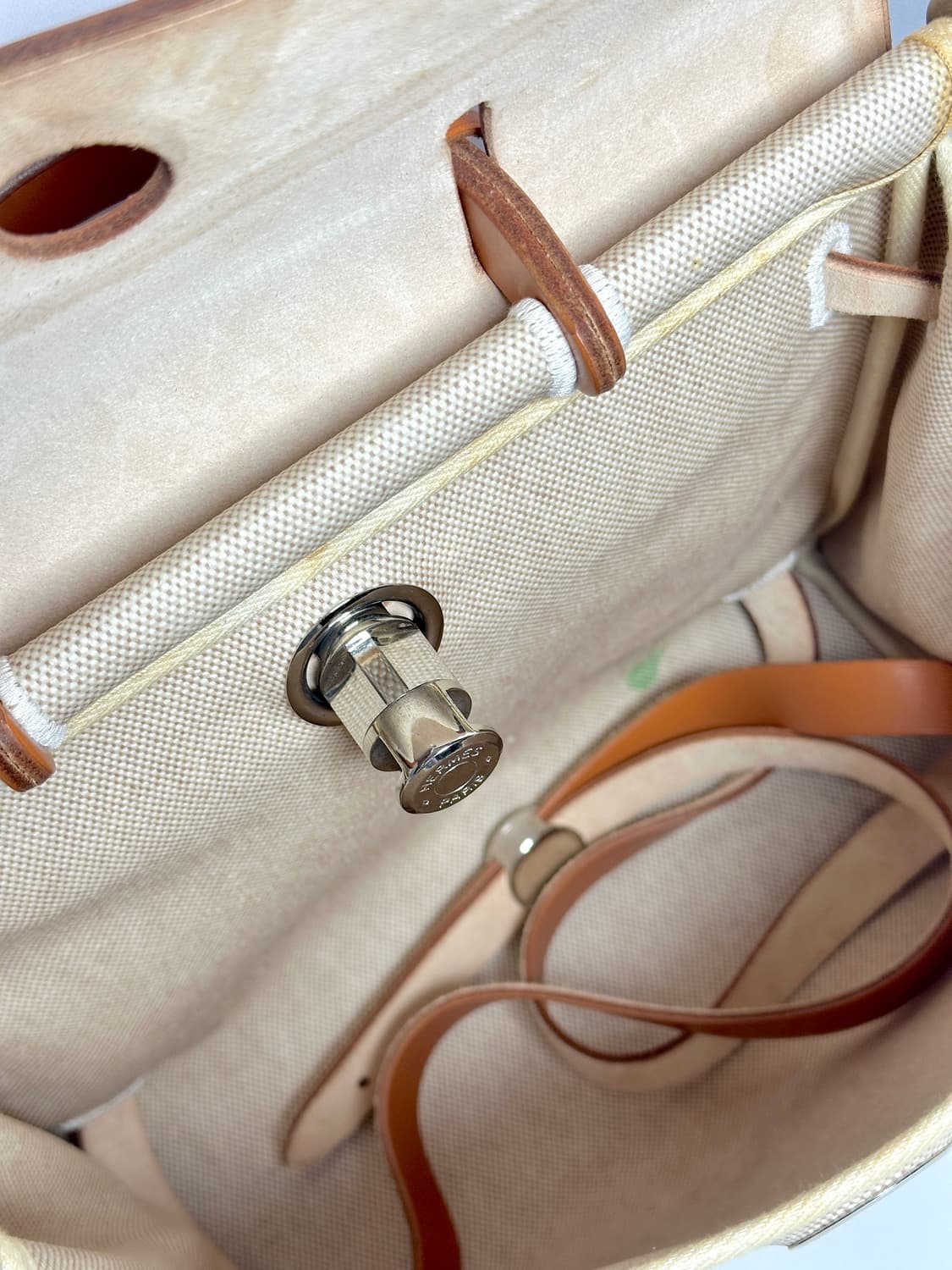 에르메스 에르백 캔버스 레더 핸드백 28 상품이미지7