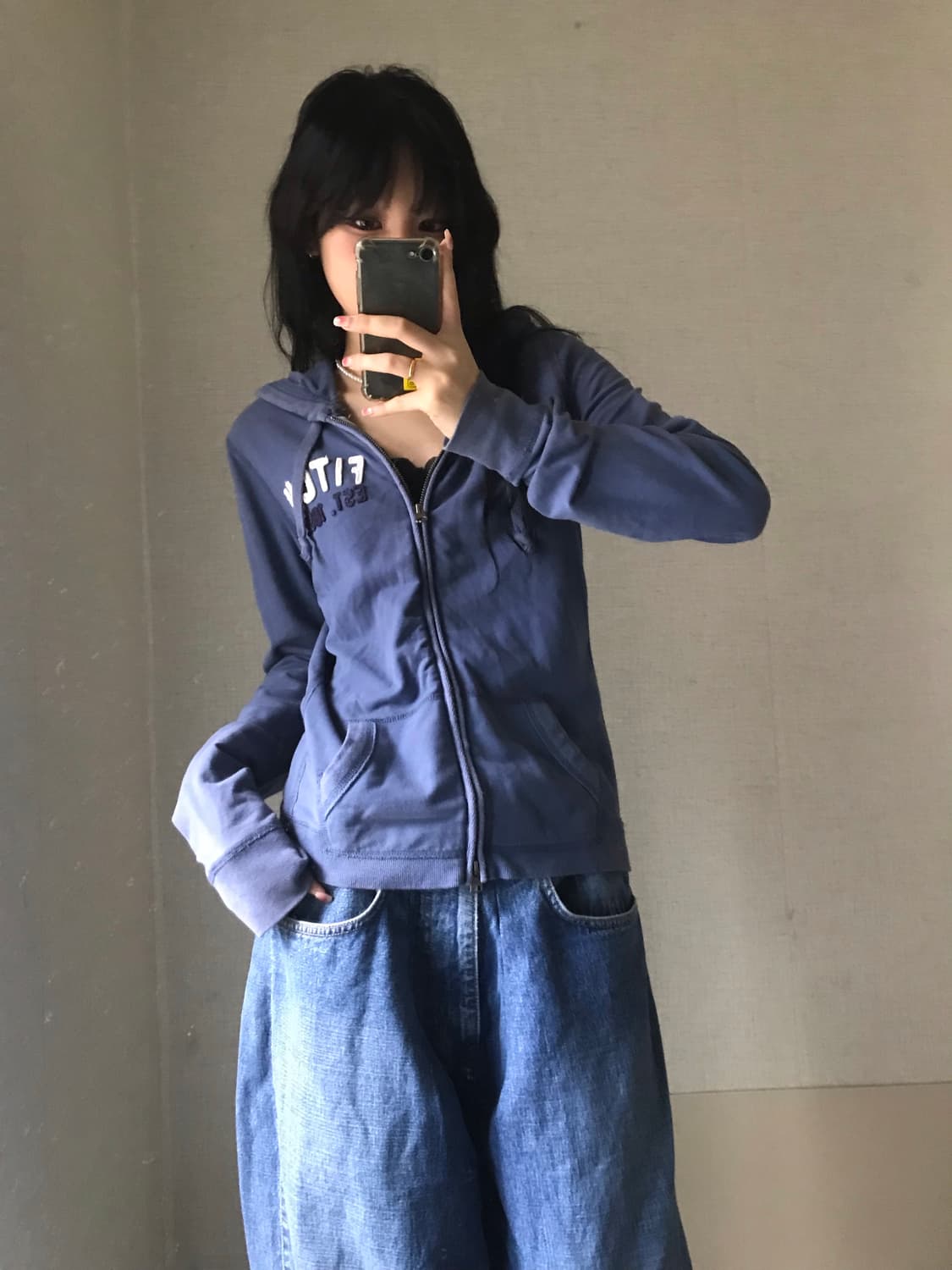 아베크롬비 네이비 투웨이 후드집업 상품이미지5