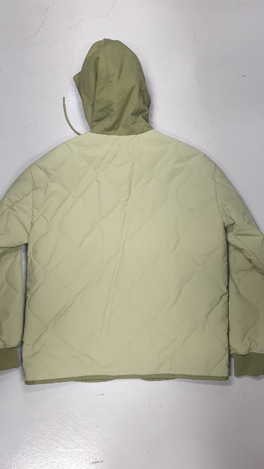 자라 후드 퀼팅 자켓 L 카키 상품이미지2
