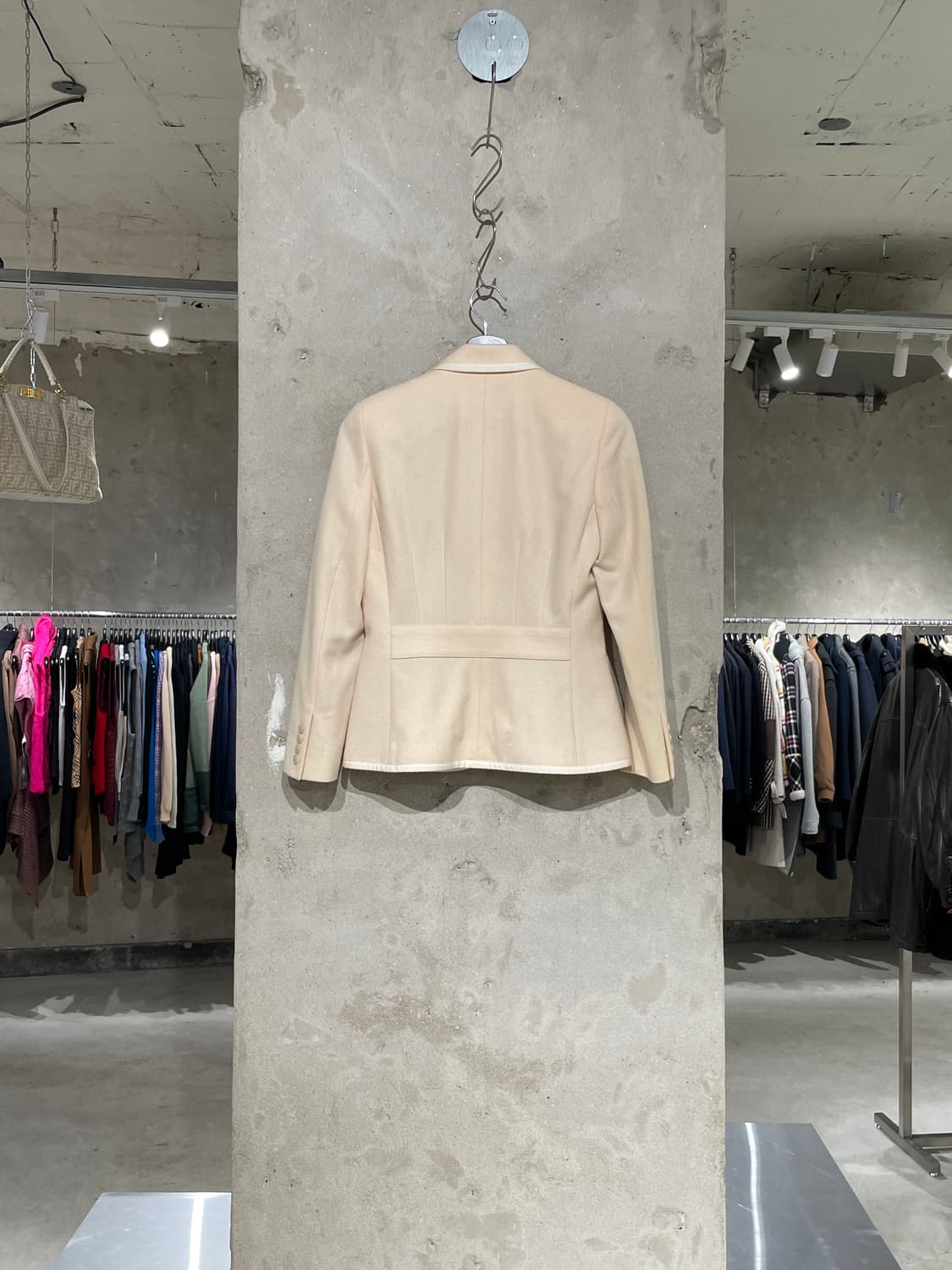 랄프 로렌 베이지 빅 포니 파이핑 울 캐시미어 자켓 상품이미지6