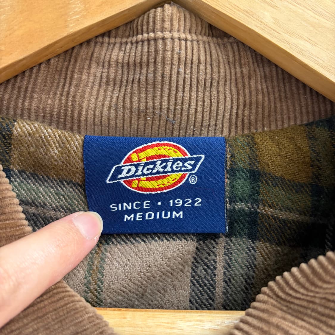 디키즈 코듀로이 카라 워크 자켓 베이지(M) 상품이미지3