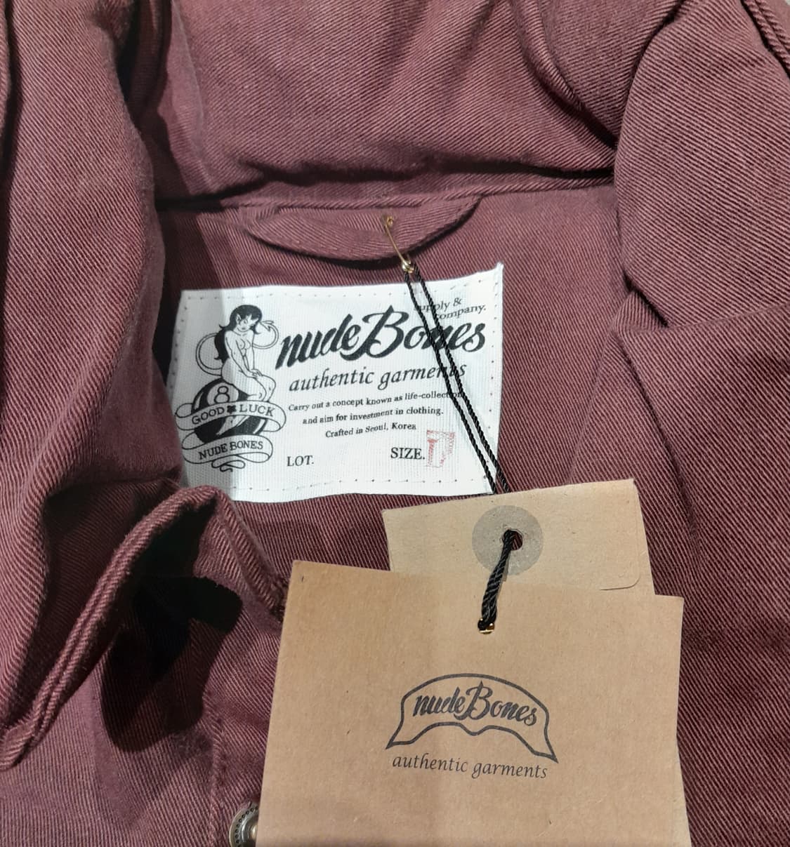 💥(새상품) 누드본즈 M65 베이스 핀업걸 자켓 (L) 상품이미지4