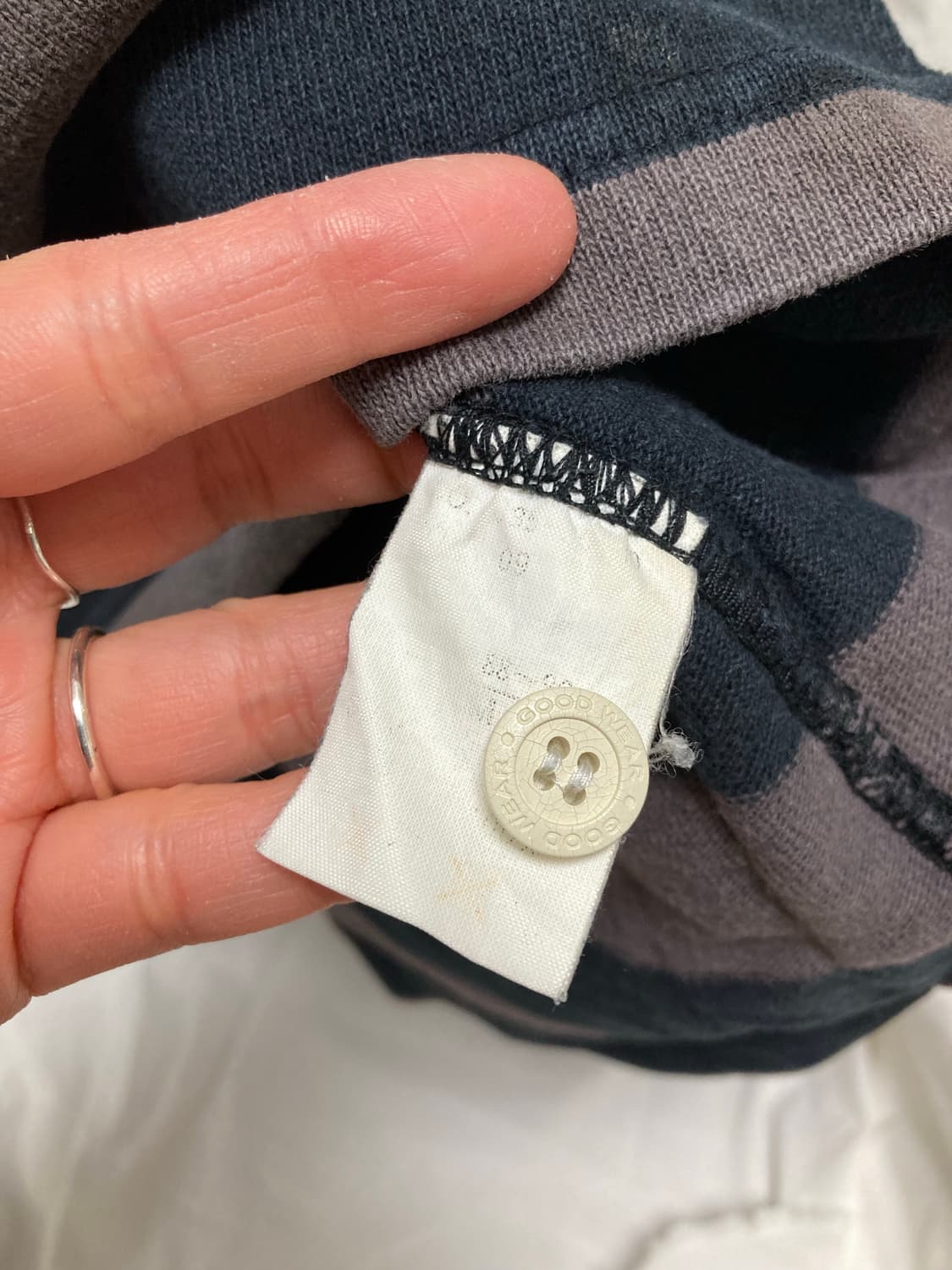 vintage striped collar t-shirt 상품이미지6