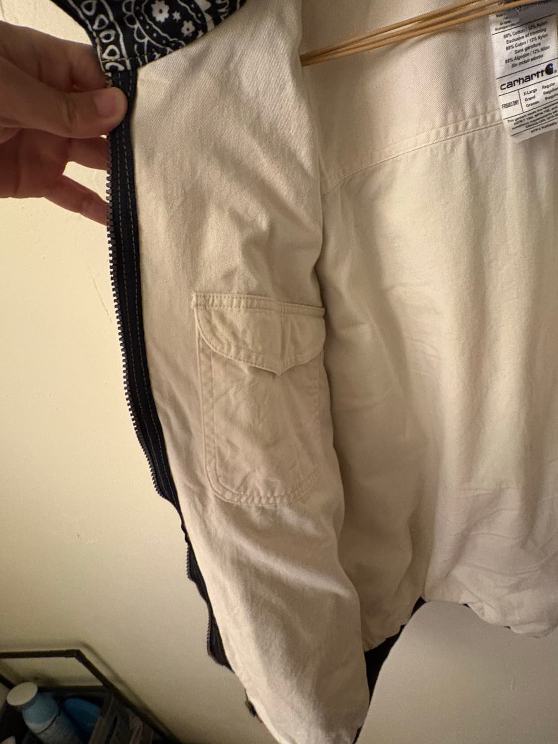 칼하트(Carhartt) FR라인 리메이크 반다나 패치워크 자켓 cl  상품이미지5