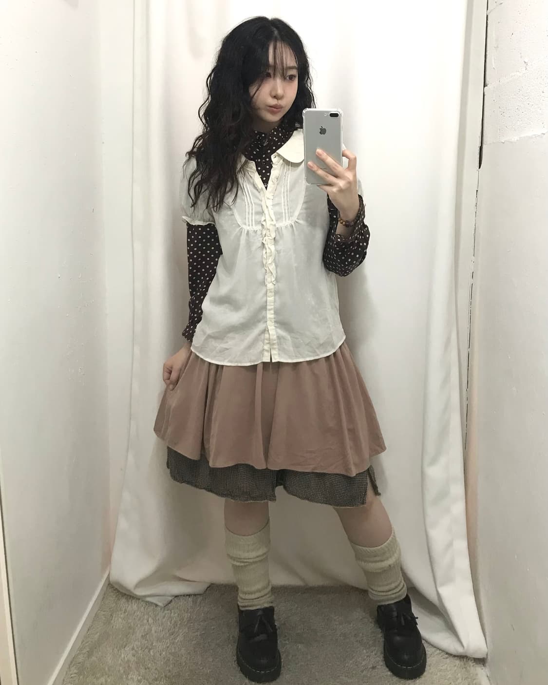 브라운 도트 코디 세트 🤍 상품이미지2