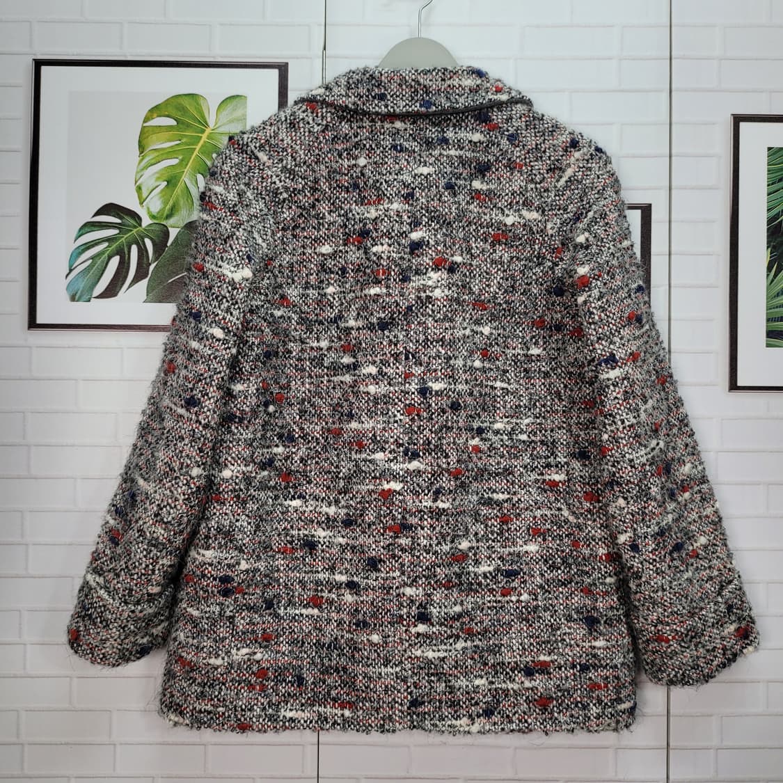 한섬 오즈세컨 트위드 진주 자켓 1사이즈 상품이미지6