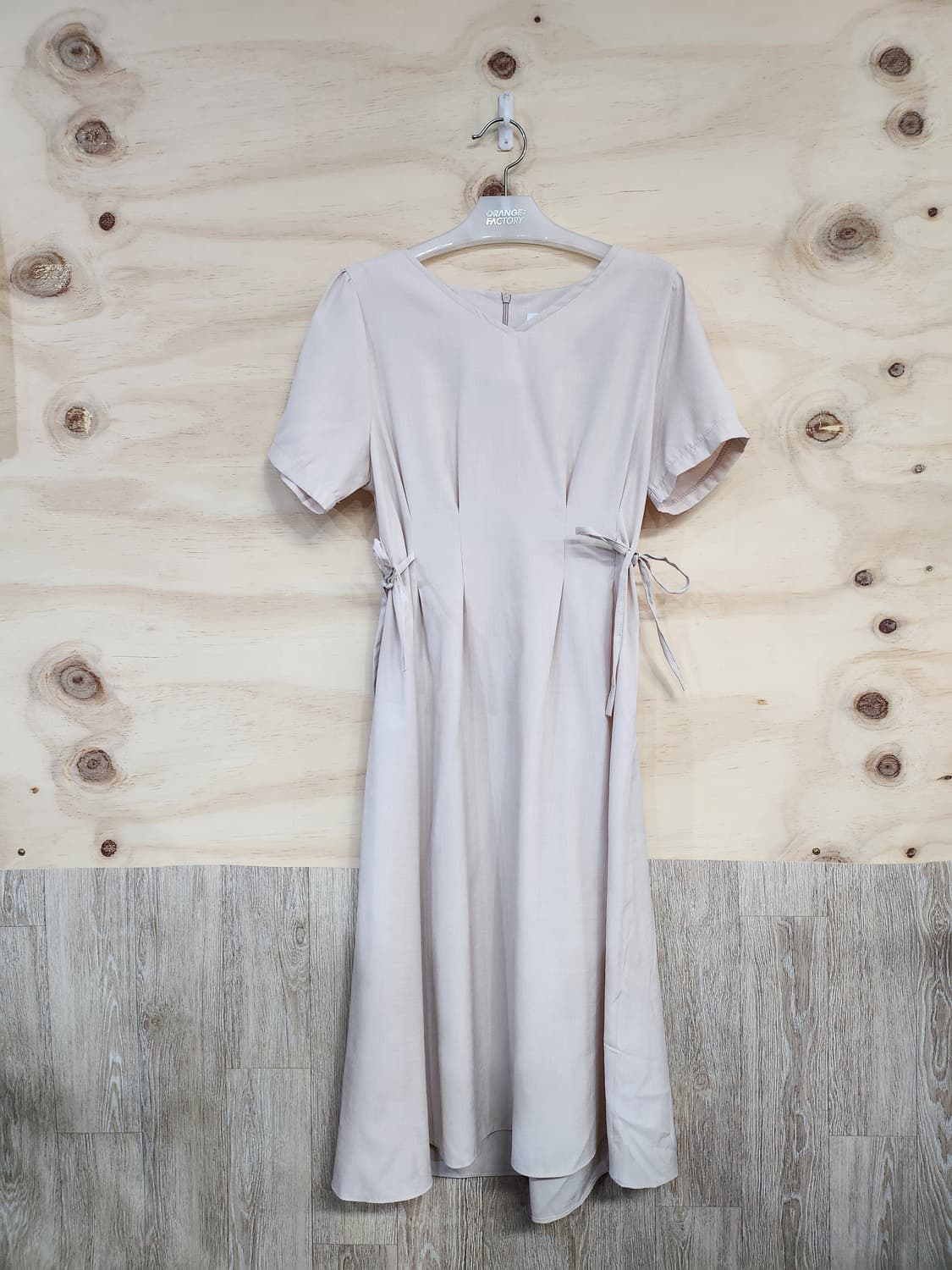 673) 리본포인트 미디 원피스 상품이미지1