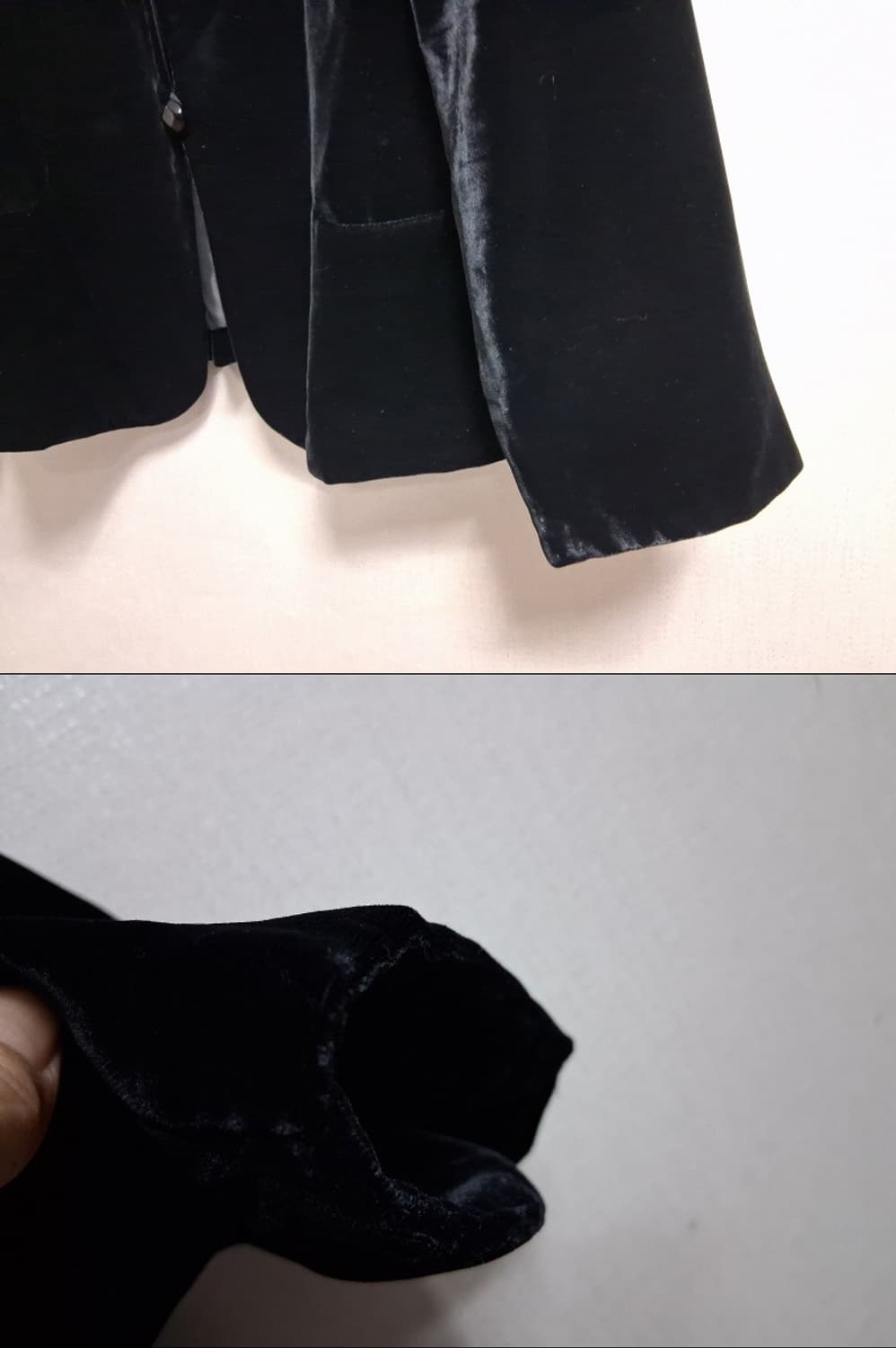 일본빈티지 FROHLICH 검정 벨벳숏쟈켓 레이욘벨벳 여성 77
원산지  상품이미지5