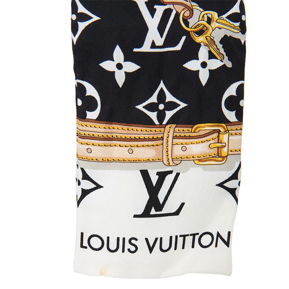 루이비통 컨피덴셜 방도 블랙 화이트 반다나 미니스카프 M78656 상품이미지4