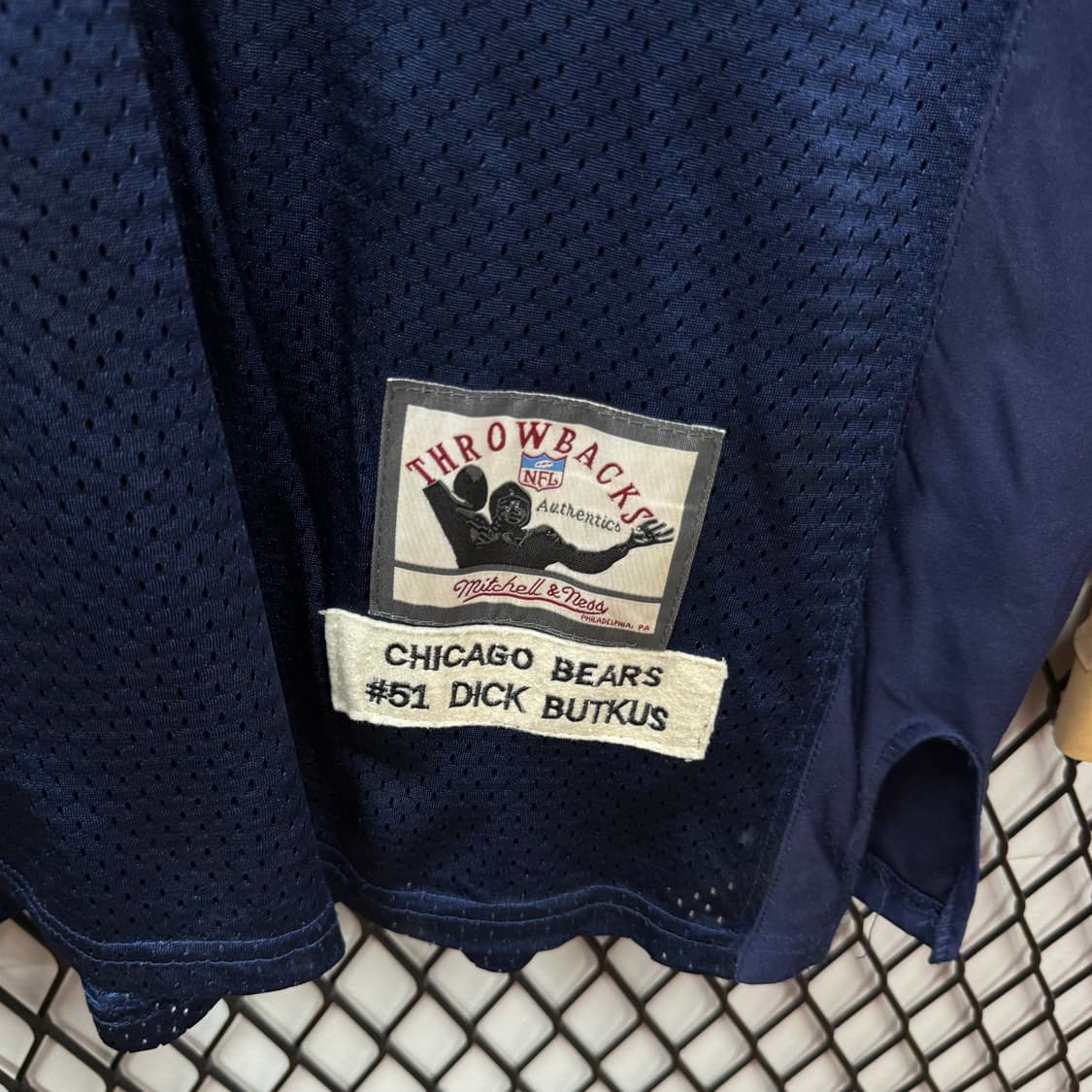 미첼앤네스 X NFL 시카고 베어스 반팔 저지 네이비 상품이미지7