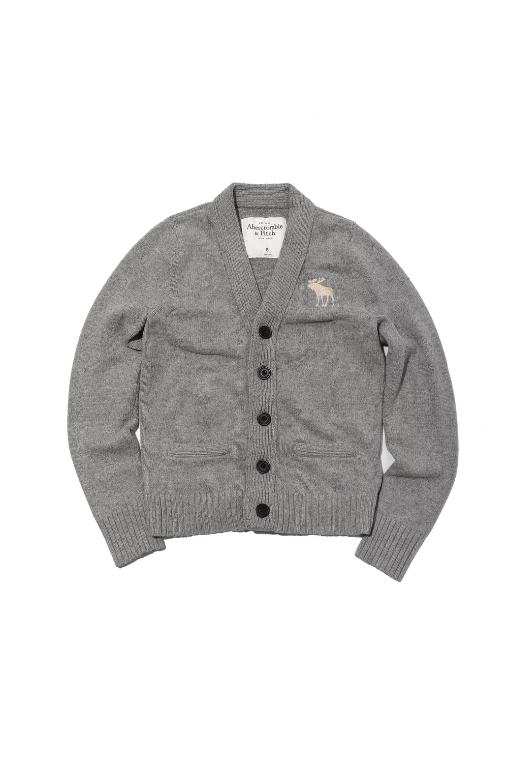 아베크롬비 그레이 울프죠 가디건 S 상품이미지1