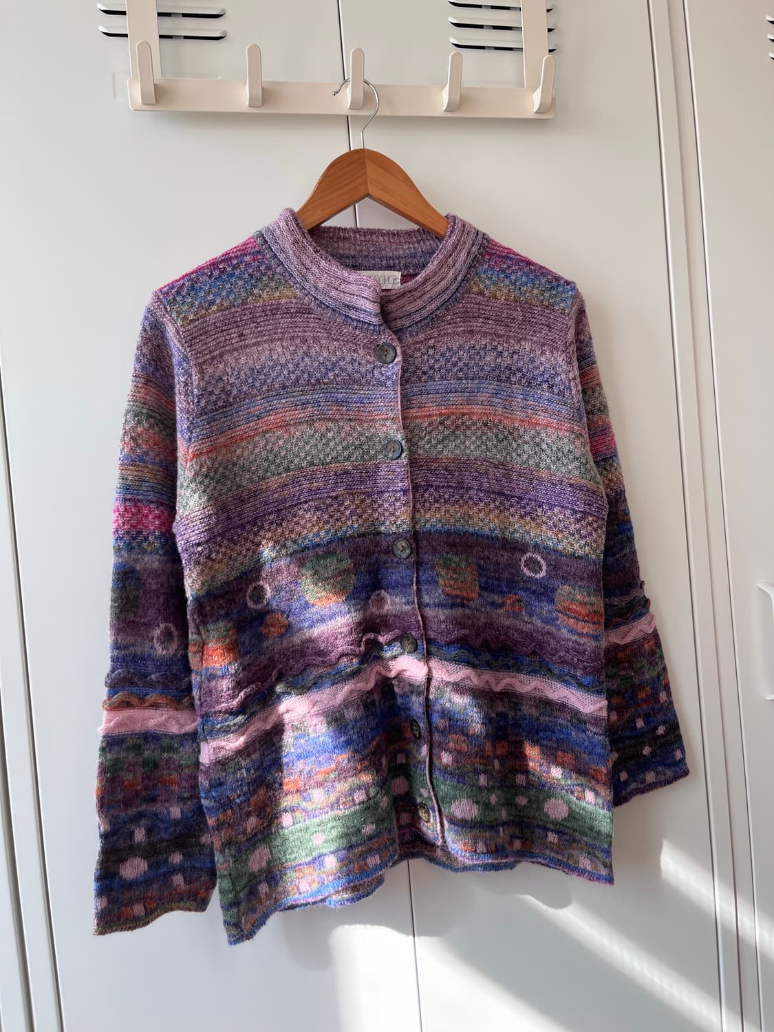 Beleeclub 미사깔 패턴 니트 가디건 임수정 상품이미지2