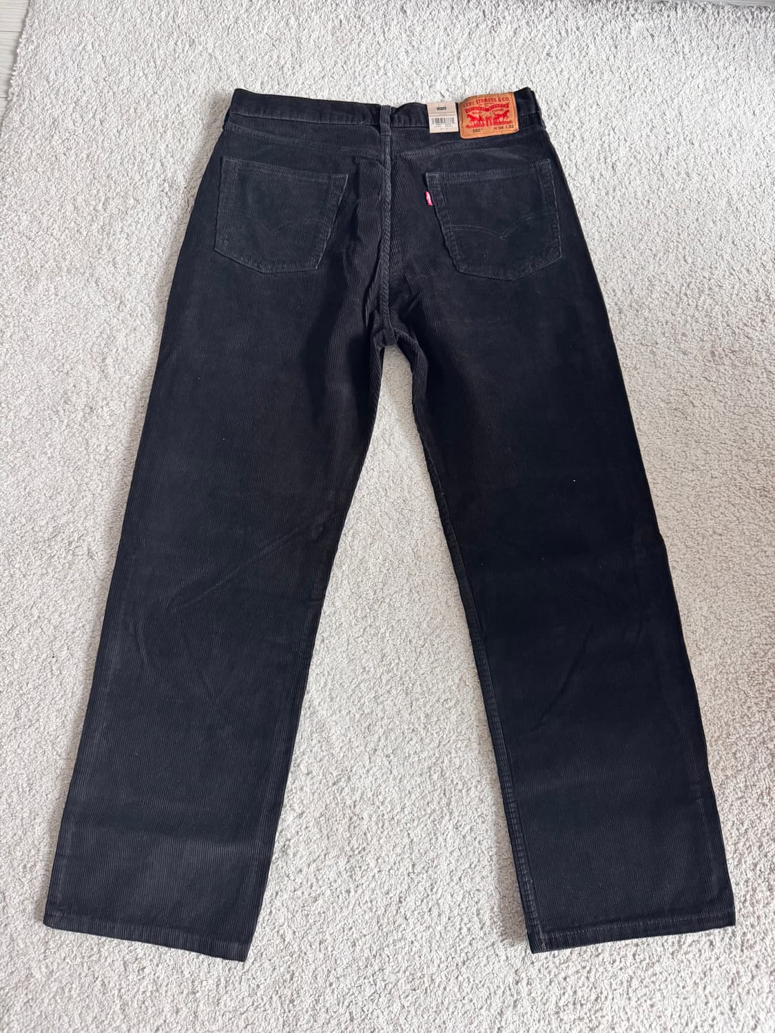 565 코듀로이 팬츠 34/32 블랙 상품이미지2