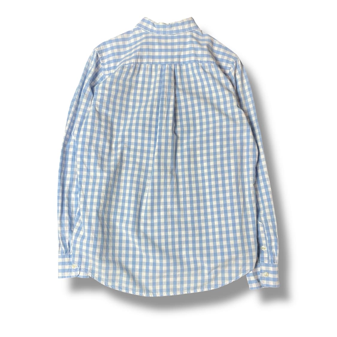 폴로랄프로렌 네이비로고 블루 깅엄 체크 셔츠 XL 상품이미지2