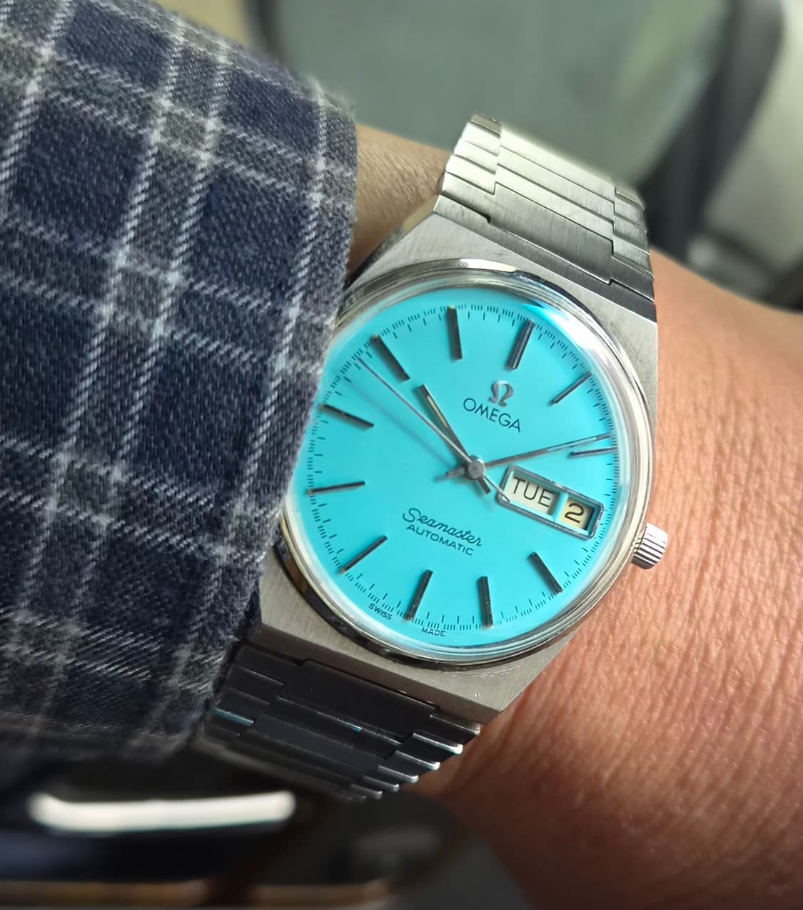 오메가 씨마스터 오토메틱 뻐뻐시 스카이블루 상품이미지7