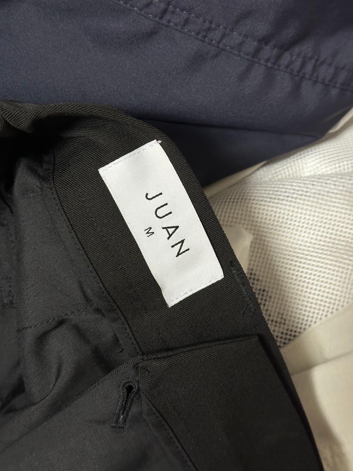 주앙옴므 투플리츠 와이드 슬랙스 블랙(m) 상품이미지5