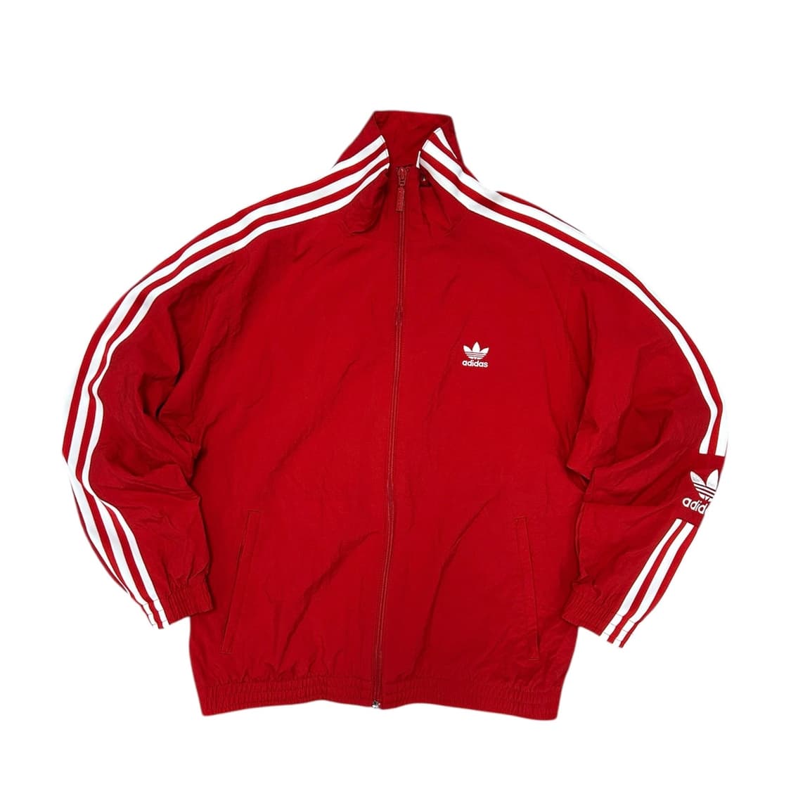 아디다스 우먼스 레드 락업 트랙탑(M) 상품이미지1