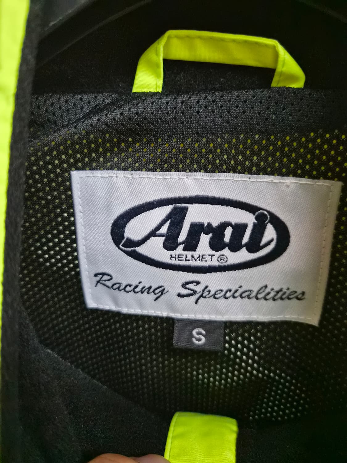 S) Arai 아라이 형광 바람막이 자켓 팝니다 상품이미지4