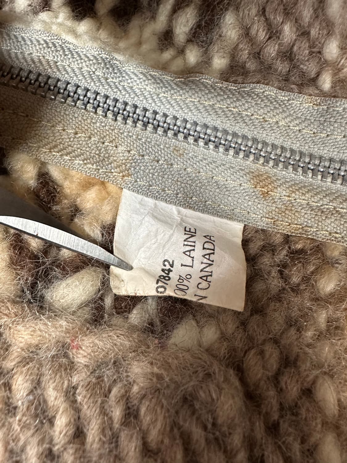 (OS)90s 캐나다 헤비울 코위찬 베스트 상품이미지8