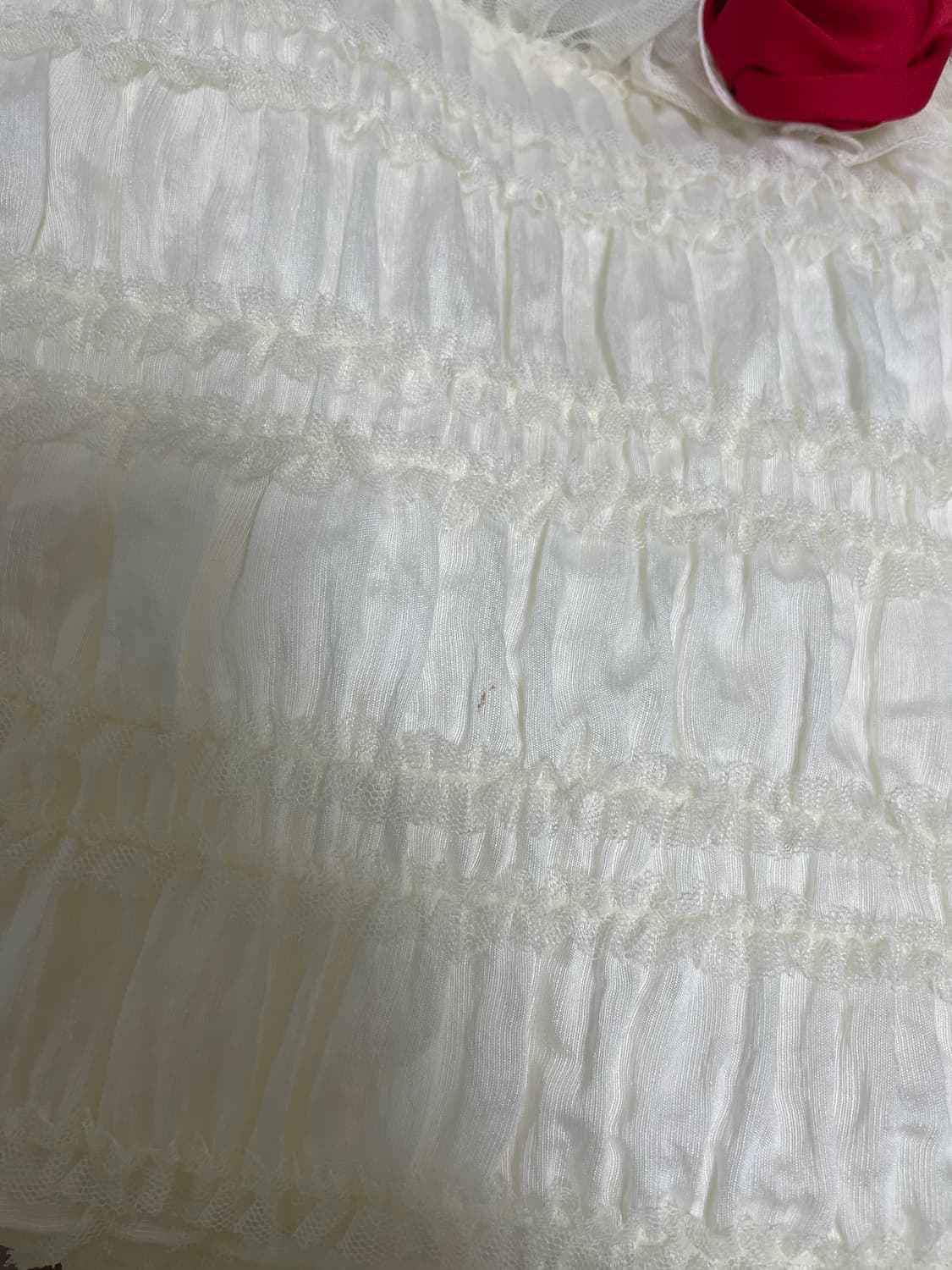 앙뜨시엔느 Lily Cross (Cream) 릴리 크로스 프릴백 크림 상품이미지9