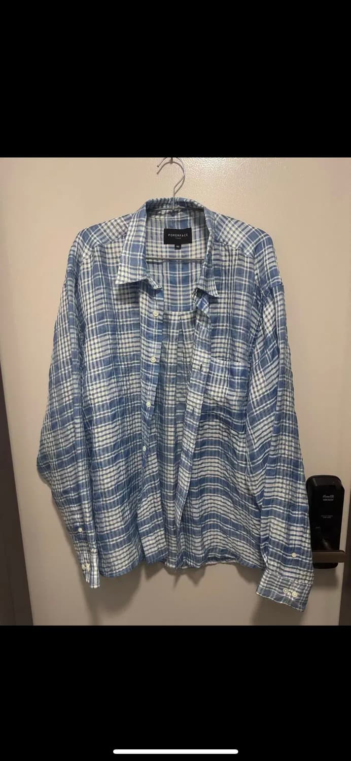 포커페이스 CHECK SHIRTS BUBBLE SKY (italy fab 상품이미지4