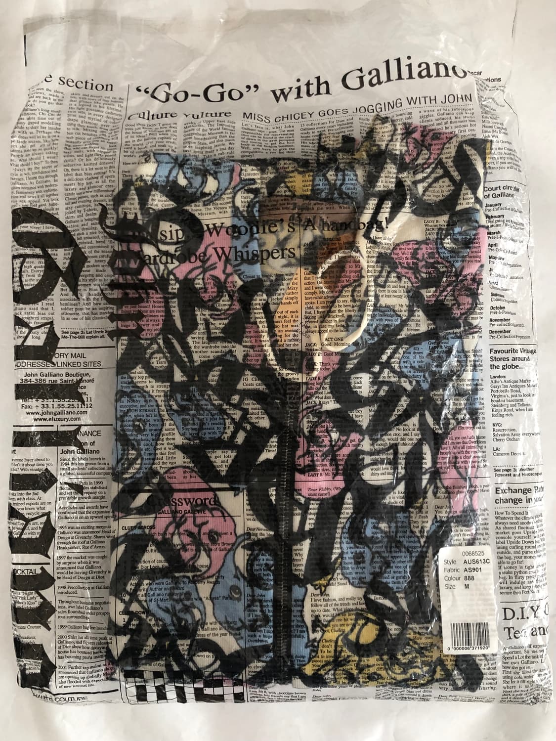 존 갈리아노 울 후드 집업져지 자켓 상품이미지2