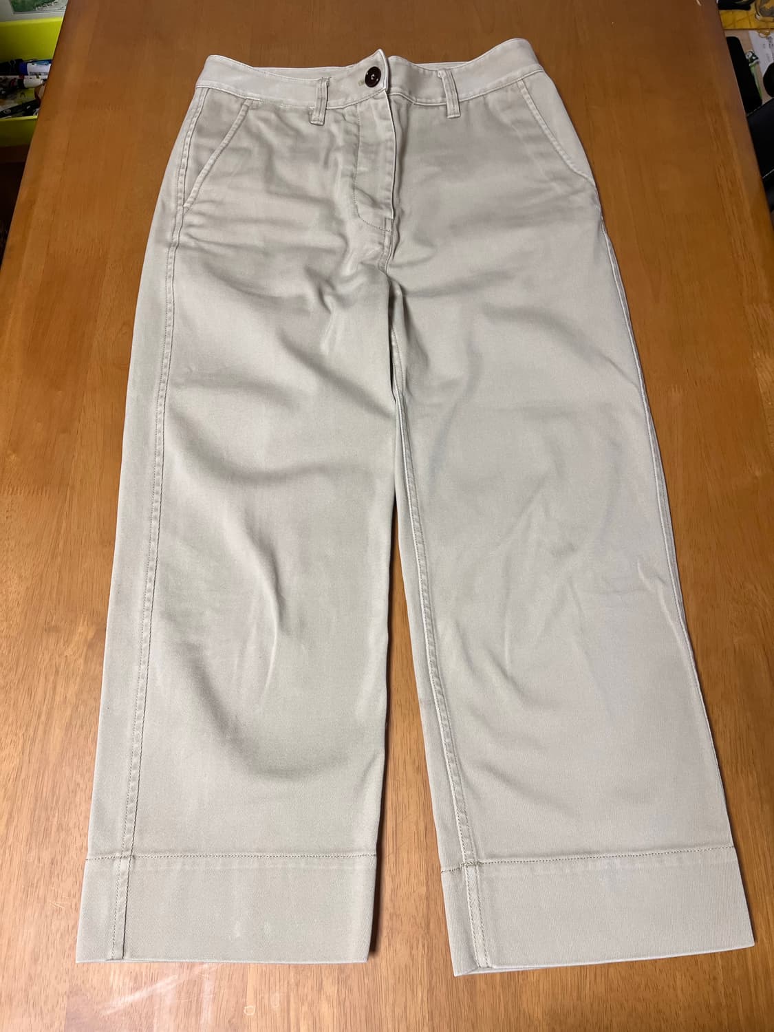 Arket 아르켓 베이지 코튼 스트레이트 팬츠_36 사이즈 상품이미지1