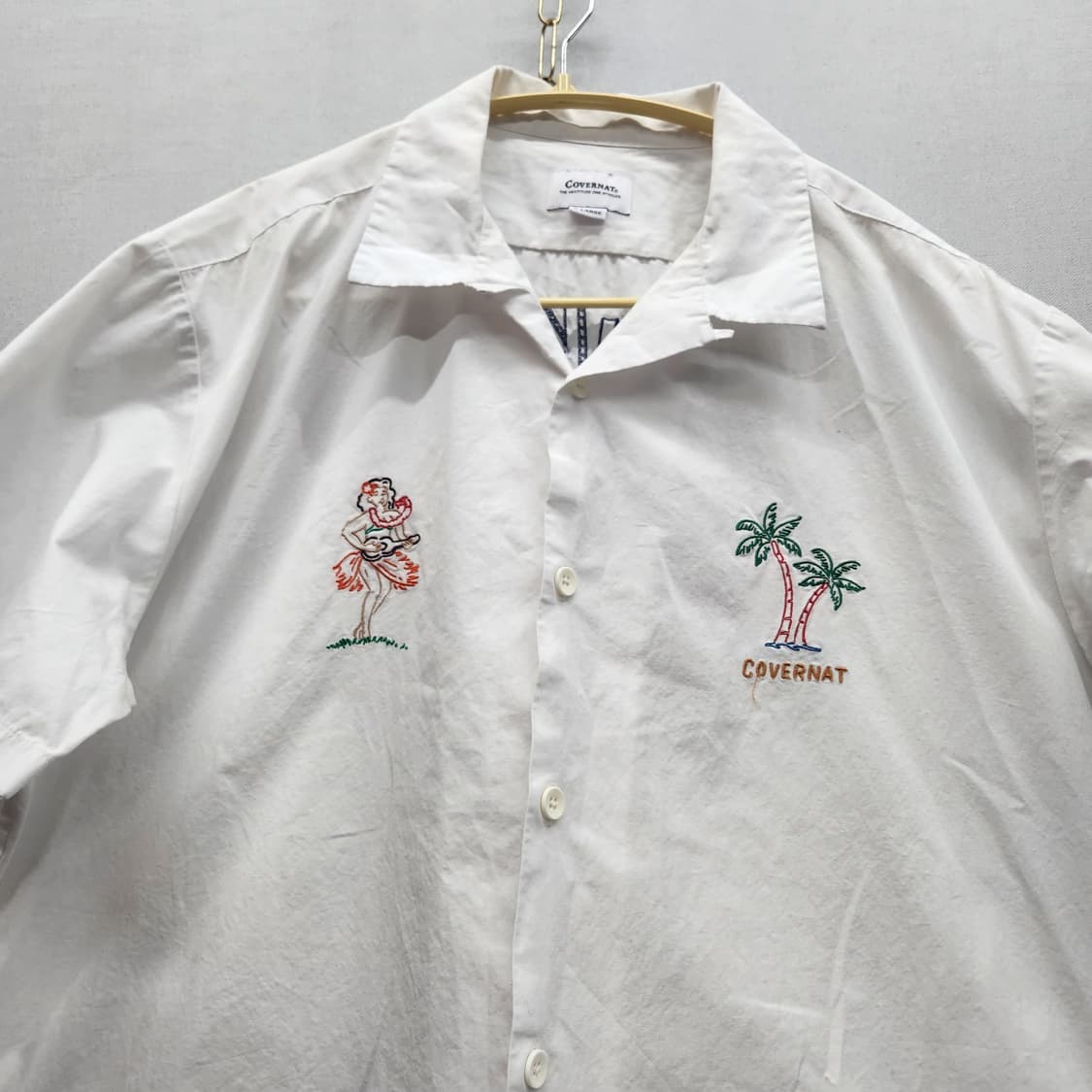 커버낫 와이키키 야자수 자수 반팔셔츠 XL(XL) 상품이미지2