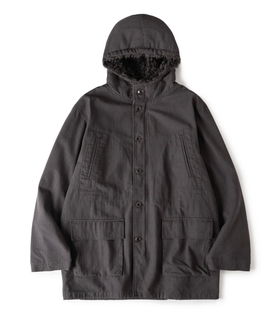 해칭룸 후디드 밀파카 차콜 2 상품이미지1