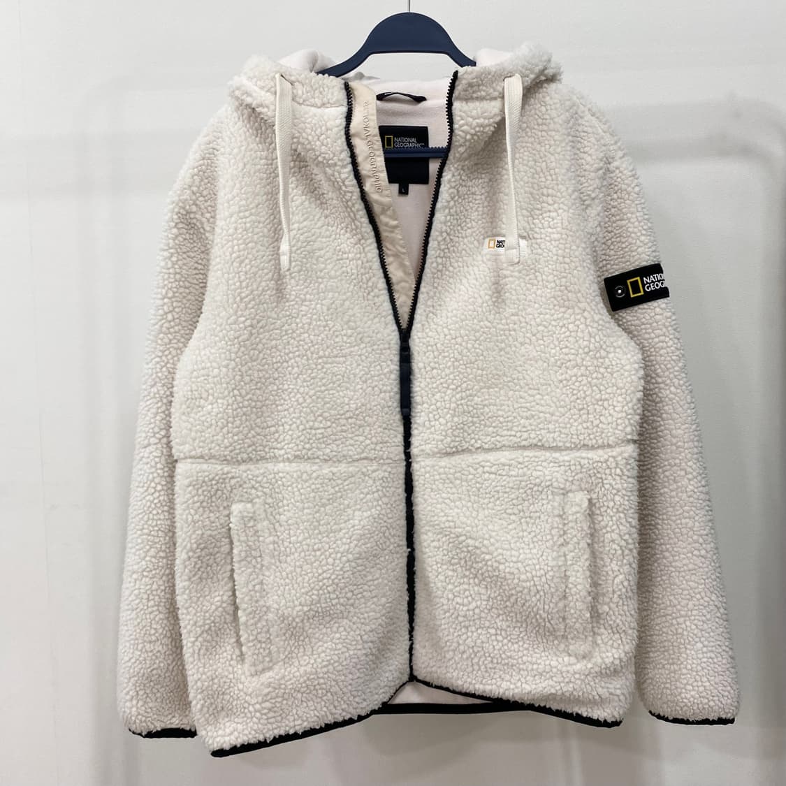 내셔널지오그래픽 양털 후리스 후드집업 상품이미지1