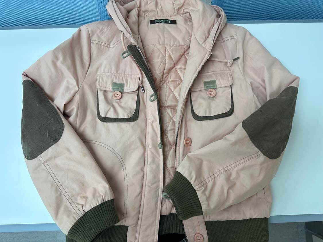 Blueway 핑크 누빔자켓 상품이미지2